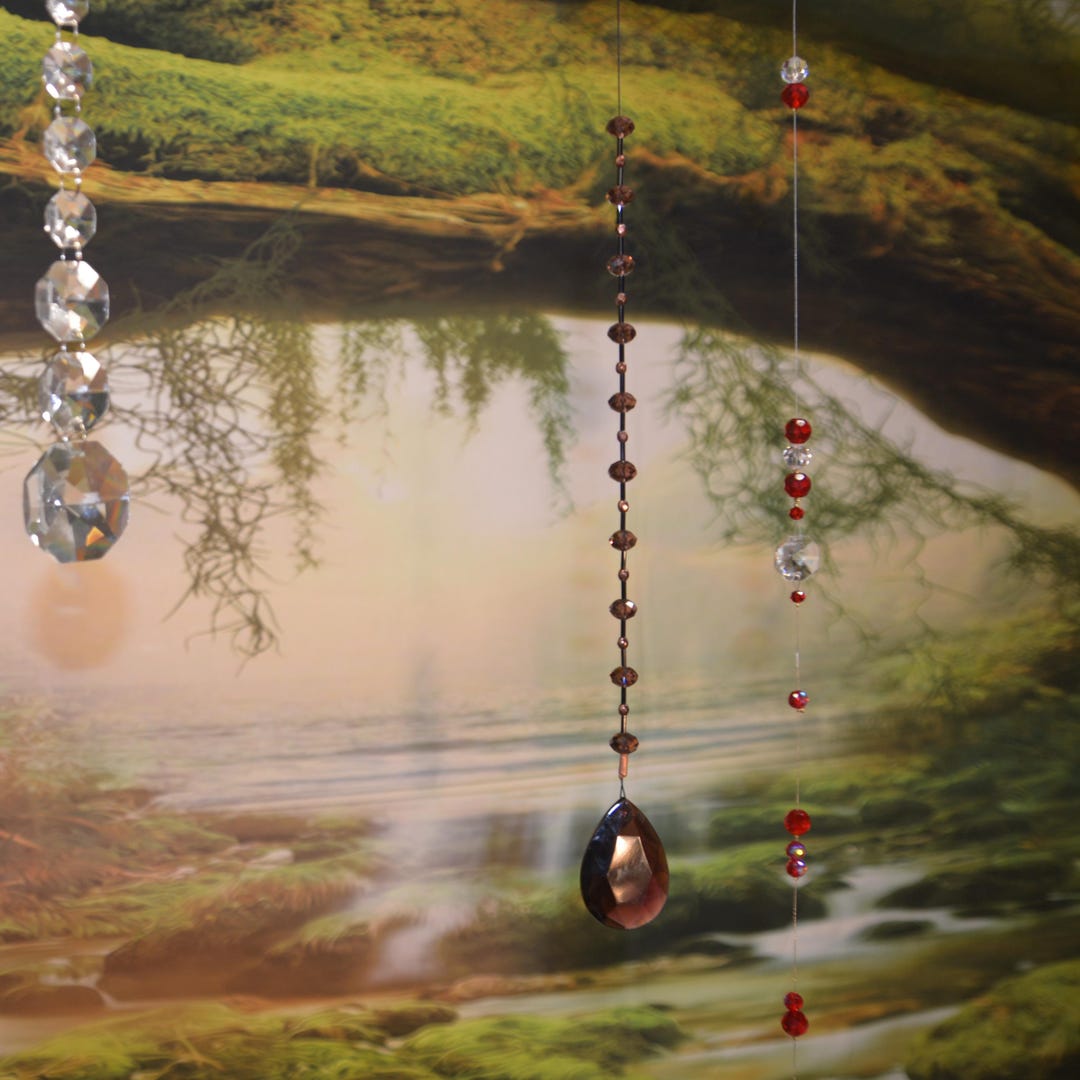 Handmade Crystal Suncatcher – Upcycled Purple Prism Decor - Etsy