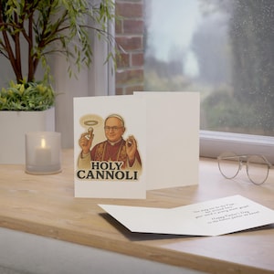 Biglietto di auguri per la festa del papà con cannoli sacri - Biglietto di auguri divertente e originale, festa del papà, benedizioni