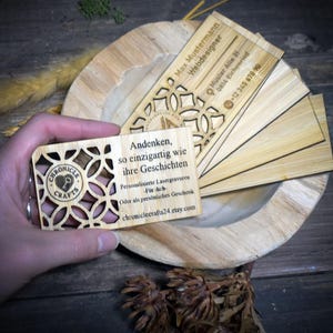 Bambus visitenkarte - Etsy.de