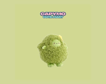 Broccoli Plush Toy, Green Vegetable Stuffed Toy, Kawaii Veggie Plushie, Cute Desk Decor Gift