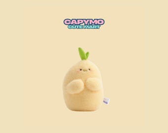 Potato Plush Keychain, Kawaii Food Bag Charm, Cute Veggie Backpack Accessory