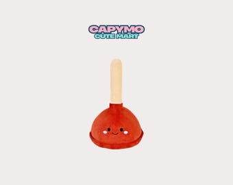 Kawaii Plunger Plush Toy | Funny Bathroom Decor, Gag Gift