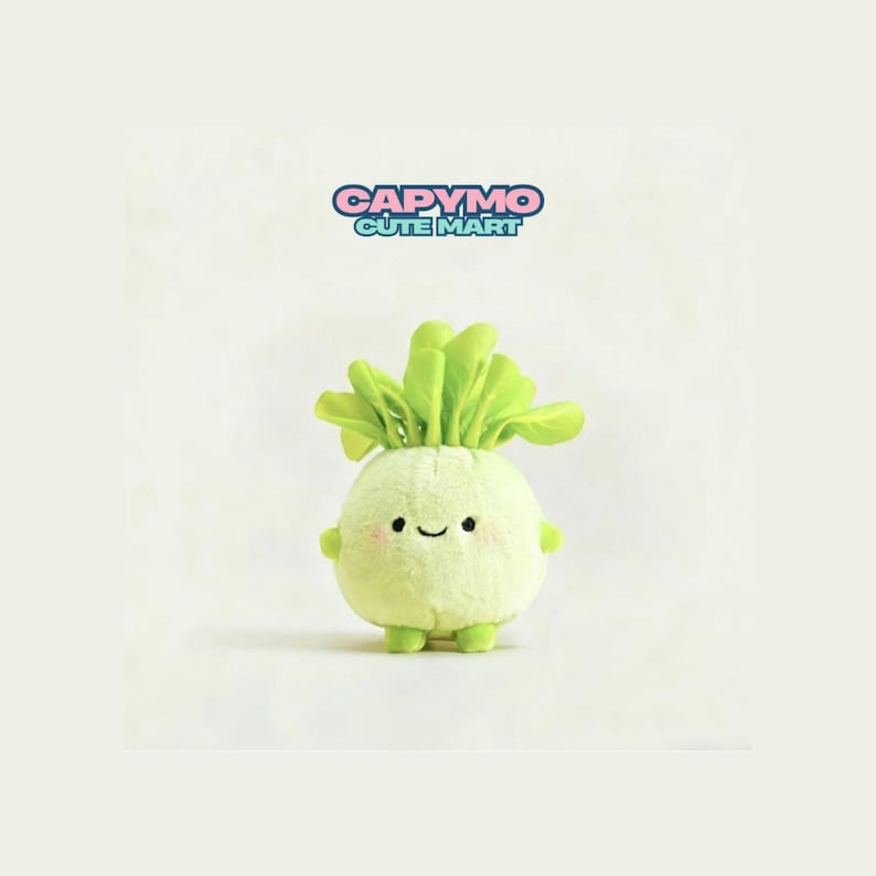 Cute Lettuce Plush Keychain – 8cm Kawaii Green Veggie Bag Charm, Mini Soft Plush Gift