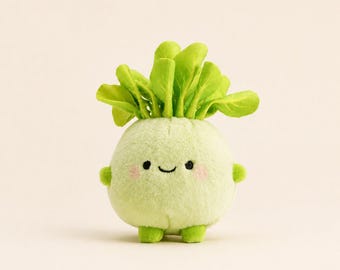 Capymo-koolknuffel, lachende groentetashanger, schattig voedselaccessoire