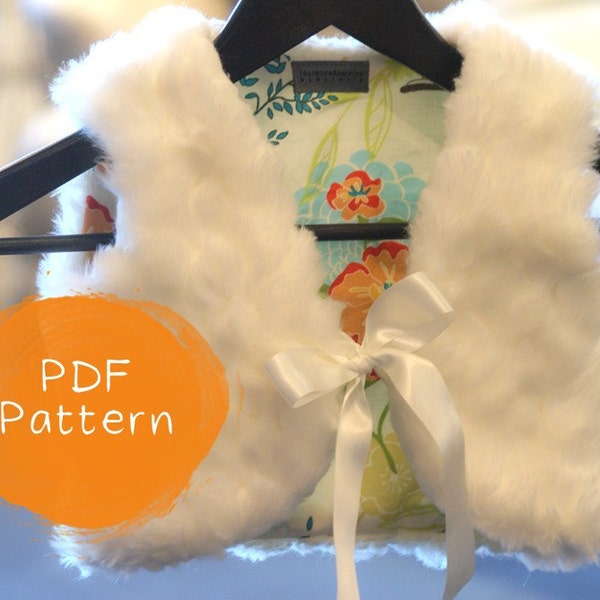 Childs Vest PDF sewing Pattern Tutorial e pattern e book size 3-8 years