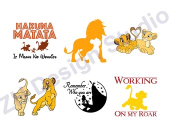 ライオンキング SVG バンドル: シンバと仲間たち、クリカット