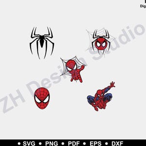 Spiderman Svg Bundle, Spiderman Svg, Spiderman Clipart, Spiderman Silhouette, Superhero Svg, Spiderman Cut Files For Circut For Silhouette