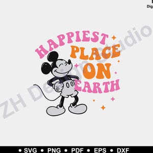 Happiest Place Mouse Castle SVG: Family Vacation Design (Digital Download)