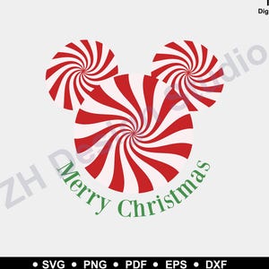 Peppermint Candy Cane svg • Christmas Svg, Christmas Tree Svg, Merry Christmas svg, Swirly Christmas Svg, Winter Snow Santa Deer Svg, Mouse