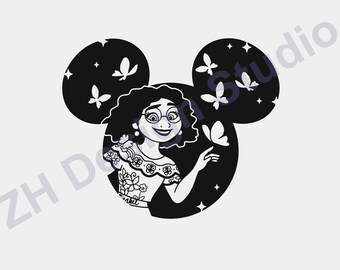 Mirabel Mouse Head SVG: Encanto Clipart, Vinyl Cut File (Digital Download)