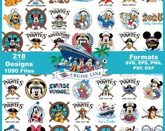 Disney Cruise Png SVG Cut File Bundle, Anchor Musse Pigg, Disney Cruise Line, Cruise T-shirt (digital nedladdning)