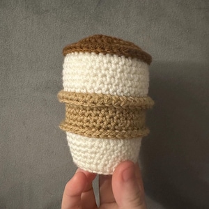 Handmade Crochet Coffee Cup | Amigurumi Coffee Cup Plush | Cute Coffee Decor | Coffee Lover Gift | Soft Toy | Desk Decor | Cozy Gift Idea
