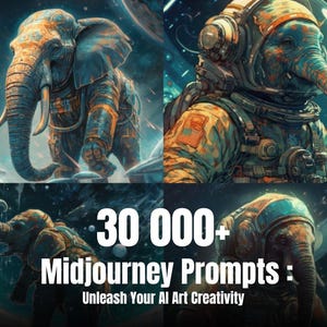 30 000+ Midjourney Prompts: Unleash Your AI Art Creativity | Midjourney Prompt Guide 2025 | AI Prompting
