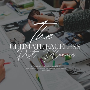 Social Media Planner Kit: Content Calendar & Business Plan (Printable PDF)