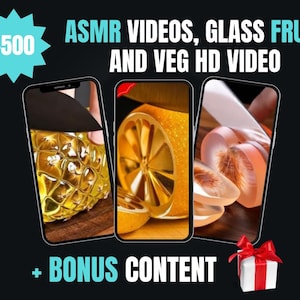 AI Glass Cutting Reels: ASMR Video Bundle for TikTok, Reels, Shorts (PLR Digital Download)