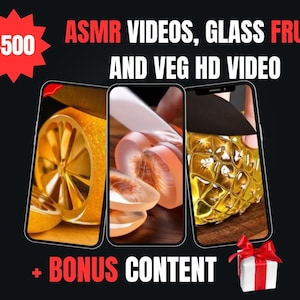 AI Glass Cutting Reels : ASMR Video Bundle for TikTok, Reels, Shorts (PLR Digital Download)