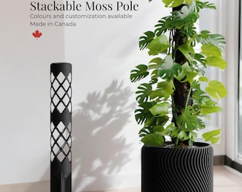 Decorative Moss Pole Kit – Stackable Plant Support for Climbing Plants | Modular & Expandable Trellis
