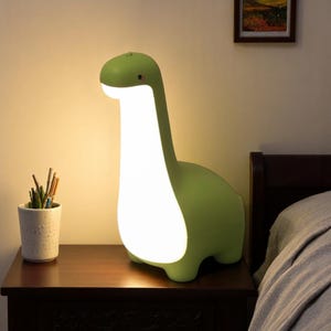かわいい恐竜ナイトライト 子供用 | USB充電式LEDランプ | 目のケア ベッドサイドタイマーライト | 保育室のインテリア | ベビーギフトアイデア