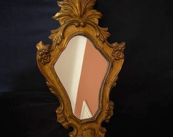 Authentic Florentine Gold Mirror, Late 19th Century, Found in Bologna