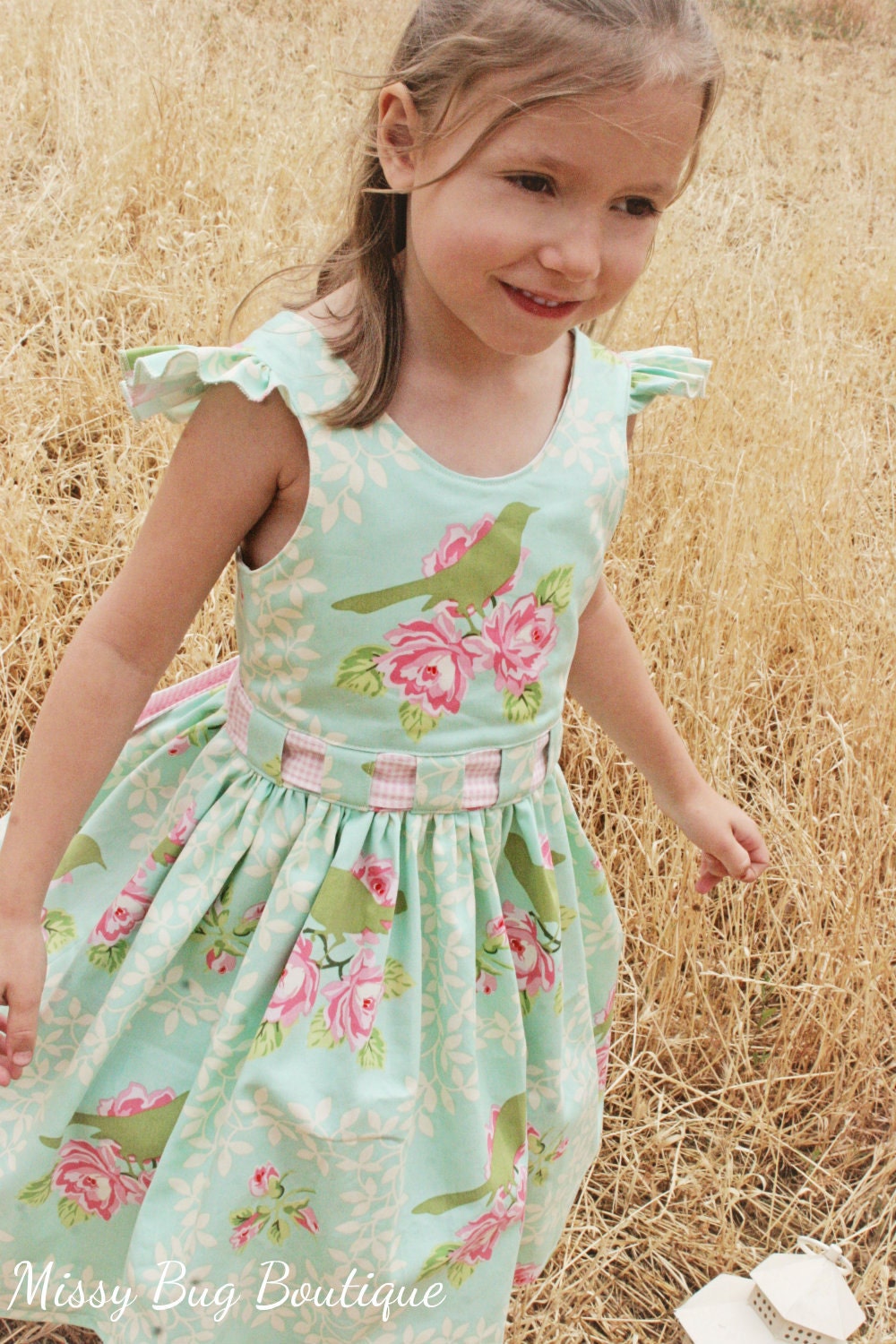 Bow Peep Party Dress PDF Sewing Pattern by Ainslee Fox for Little 