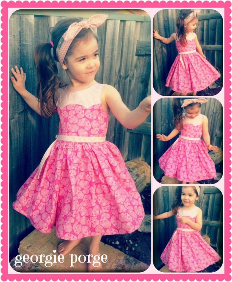 Ainslee Fox Disco Party Dress Girls Size 112 Years Dress Etsy