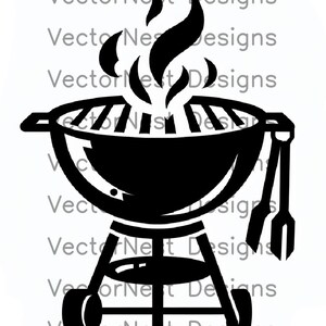 Grill SVG | BBQ Grill Cut File for Cricut | Summer Cookout Silhouette Design
