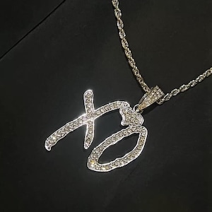 Iced Out XO Pendant Necklace-