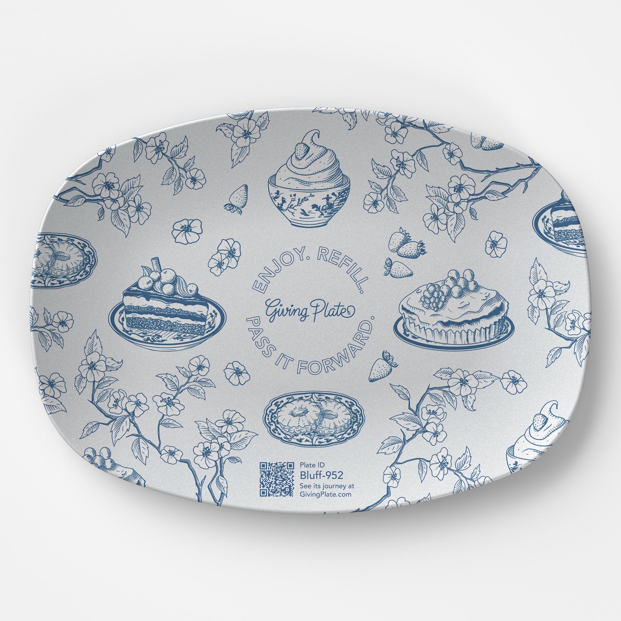 Chinoiserie-Inspired Giving Plate | Follow its journey | Made in USA