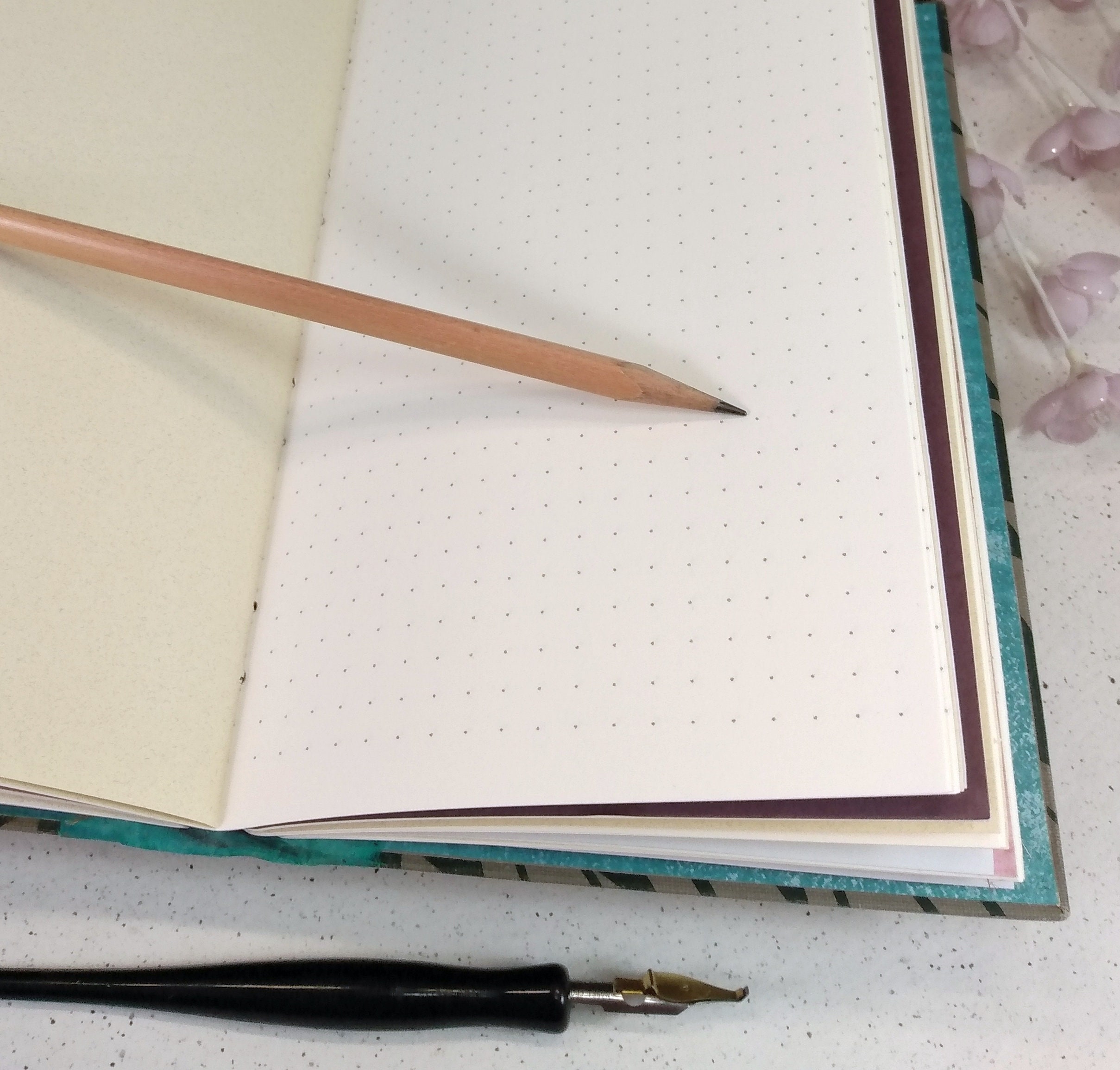 Rabbit Garden Blank Writing Journal With Colorful Chinese