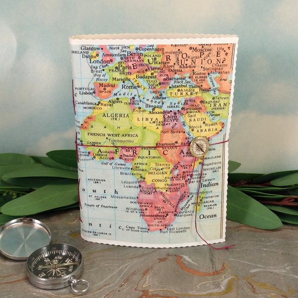 Canvas Map of Africa Etsy
