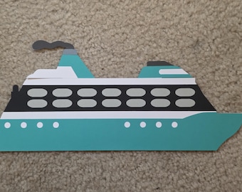 Handmade Cruise Ship Gift Card Holder: Customizable Paper Craft
