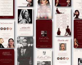 Editable Canva Instagram Story Templates for Beauty Business (Digital Download)
