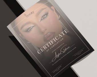 Beauty Educator Certificate Template | Editable Diploma for Coaches & Trainers