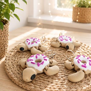 Flexi-Donut Turtle Keychain – cute, wobbly & simply irresistible