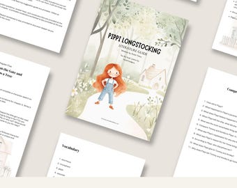 Pippi Longstocking Literature Guide – Printable Homeschool Resource for Reading Comprehension, Vocabulary, and Creative Learning