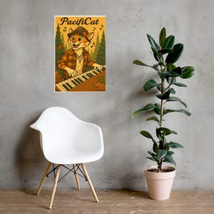 PacifiCat - Herbsttag - Klavier Poster