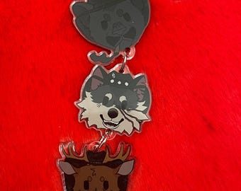 Outlaw Animals - Linked Acrylic Keychain - Cowboy Game