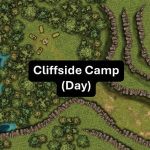 Mappa di battaglia di Cliffside Camp - Versione giorno e notte