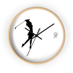 Golf Enthusiast Wall Clock - Perfect for Home Decor, Gift for Golf Lover, Stylish Timepiece, Sports Room Accent, Unique Golf Gift, mom golf