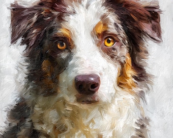 Custom Oil Painting Pet Custom Dog Portrait On Canvas Pet Memorial Gifts Dog Loss Gift For Dog Lover Art Commission Original Hand Drawn Work
