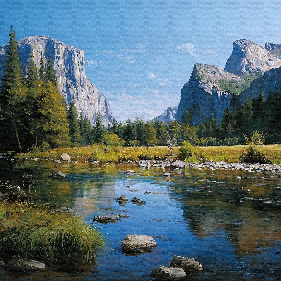 Custom Landscape Oil Painting, Framed Hand Painted Scenery Art on ...
