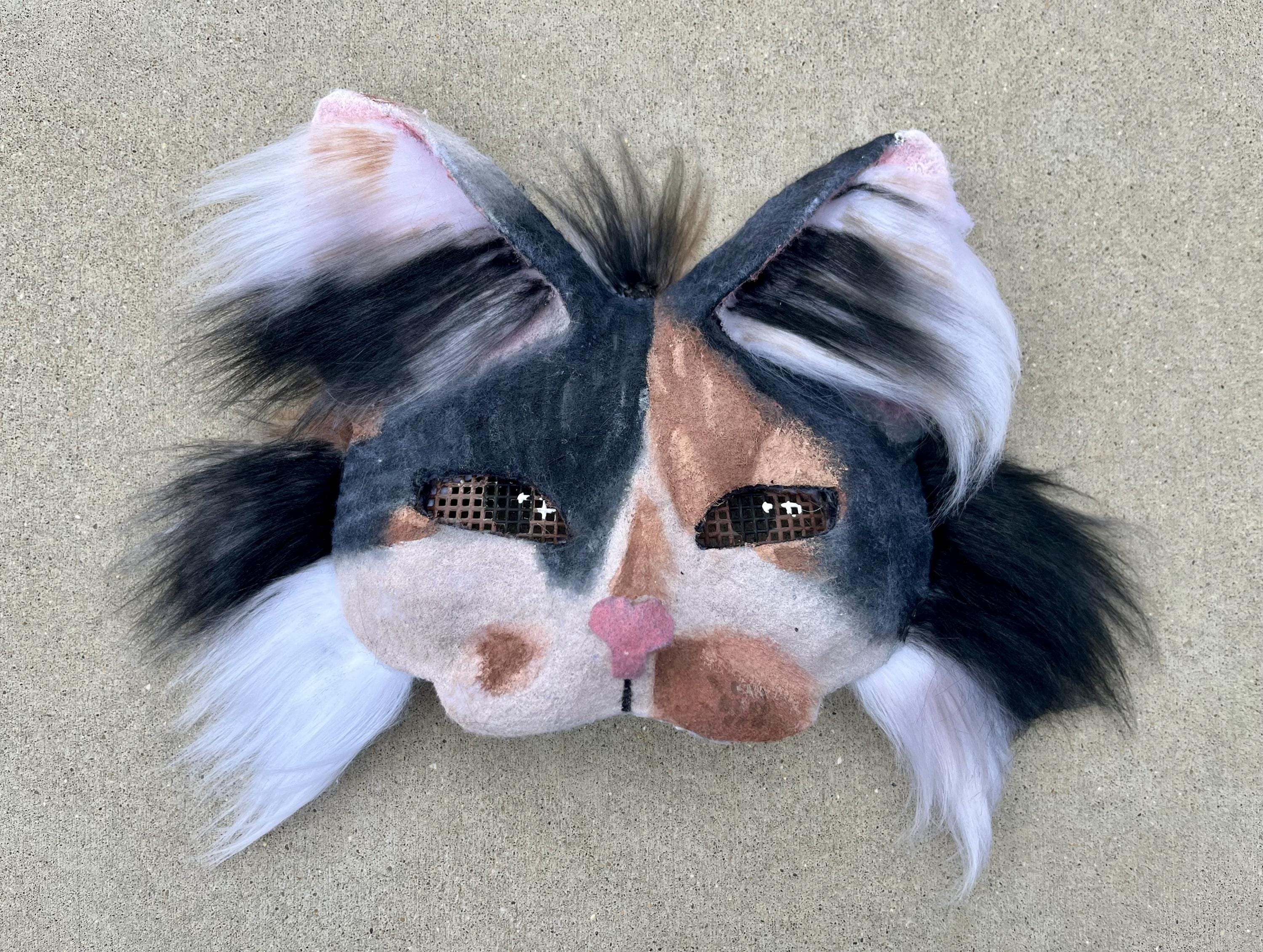 Hand made cat mask