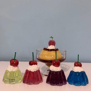 Cream Brulee Flan Pudding Candle 6oz | Realistic Dessert Candle | Caramel Custard Decor | Handmade