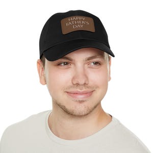 Vatertag Dad Hut mit Lederpatch