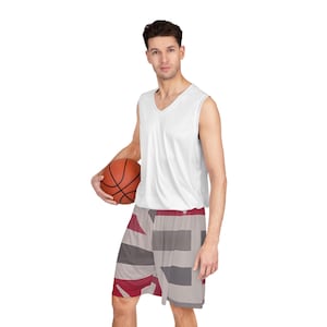 Colorful Basketball Shorts - Funky Athletic Wear, Sports Shorts, Fitness Apparel, Summer Style, Trendy Sportswear