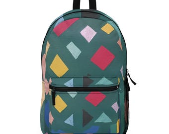 Colorful Geometric Backpack