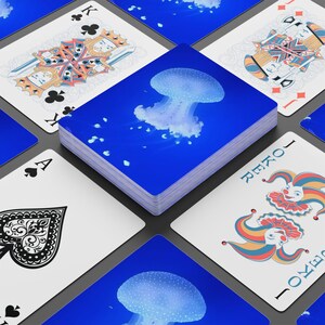 Juego de cartas de póker sofisticado / Juego de cartas único, regalo para jugadores, decoración del hogar, noche de casino, diversión familiar