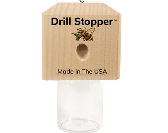 Carpenter Bee Trap Outdoor – Wood Bee Trap for Carpenter Bees – Natural Control – Deck, Shed, Fence – Made in USA