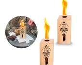 Swedish Torch Fire Log – Portable Campfire for S'mores, Outdoor Cooking (2 Pack)