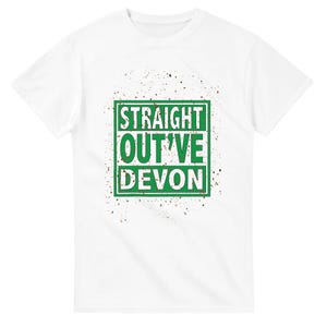 Straight Out’ve Devon T-Shirt | Mud-Splattered Design | Unique Gift Idea